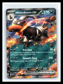 💥 Pokemon TCG Scarlet & Violet Houndoom EX Black Star Holo Promo SVP 103 - Image 1