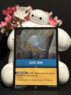 Disney Lorcana Into the Inklands ~ Lucky Dime - Cold FOIL - 165/204 - Image 1