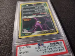 Dark Crobat 3/109 Team Rocket Returns Reverse Holo Pokemon 2004 PSA 10 GEM MINT - Image 3