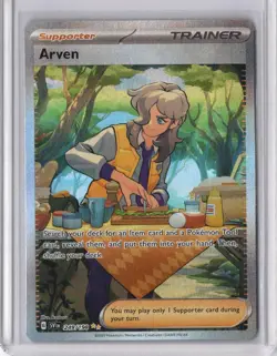 Arven 249/198 Scarlet & Violet Base Special Illustration Rare (SIR) NM Pokemon - Image 1