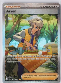 Arven 249/198 Scarlet & Violet Base Special Illustration Rare (SIR) NM Pokemon - Image 2