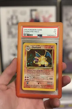2000 Pokemon Game Base II Holo #4 Charizard PSA 5 - Image 1