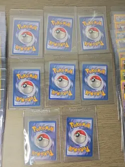 Pokemon Cards Base Set 4th Print 1999-2000 Lot Mostly LP 70 Card PSA 7 Dragonair - Image 5