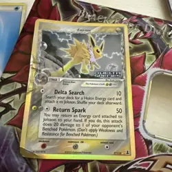 Jolteon Holo Pokemon TCG Card EX Delta Species 7/113 Stamped LP-NM - Image 1