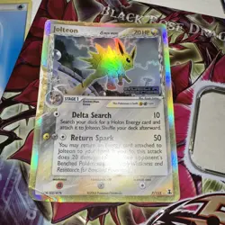 Jolteon Holo Pokemon TCG Card EX Delta Species 7/113 Stamped LP-NM - Image 3