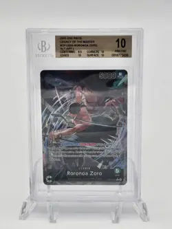 2025 ONE PIECE OP12 LEGACY OF THE MASTER | ALT ART OP12-020 RORONOA ZORO BGS 10 - Image 1