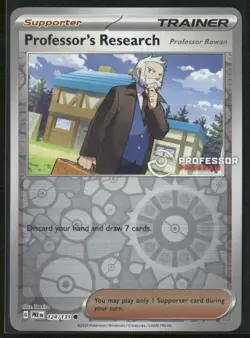 Professor's Research Rowan 124/131 - Pokemon TCG Professor Program Promo 2025 - Image 1