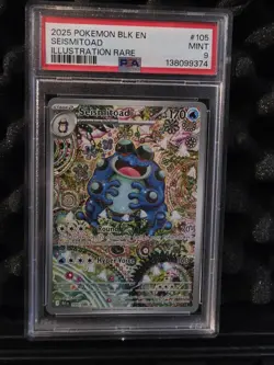Pokemon Seismitoad 105/086 Illustration Rare Shinji Kanda SV Black Bolt - Image 1