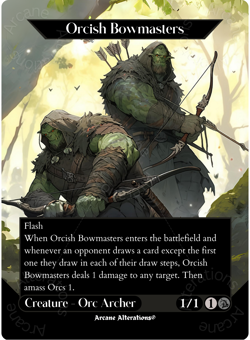 Orcish Bowmasters - Full Art Altered Art Custom Cards - Image 1