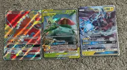 Pokemon TCG Card Lot (3) Celebi & Venusaur, Zekrom, Ho-oh GX LP/HP *see photos* - Image 1