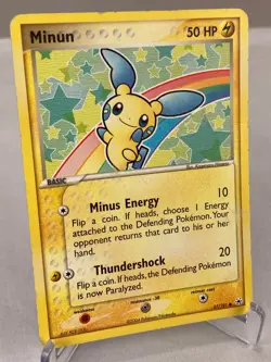 Minun 67/101 - EX Hidden Legends Set Pokemon Card - Moderately Played - Image 2