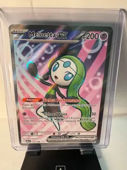 Pokemon TCG Meloetta EX 159/086 SV: Black Bolt Full Art Pokemon Card - Image 1