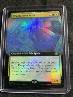 Deepfathom Echo (Extended Art) The Lost Caverns of Ixalan Foil NM Rare MTG - Image 1