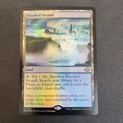 Flooded Strand FOIL Mint 0220 Modern Horizons 3 MH3 MTG Rare Land Unplayed M/NM - Image 1