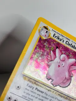 Pokemon TCG - Erika's Clefable 3/132 Gym Heroes Holo Rare WOTC 1999 Erikas - Image 3