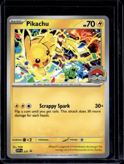 Pikachu SVP 225 World Championship Black Star Promo (NM) / Pokemon TCG - Image 1