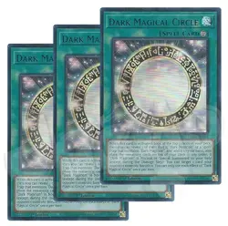 Yugioh - Dark Magical Circle x 3 - 1st Edition Ultra Rare Blue NM - Free Holo - Image 1