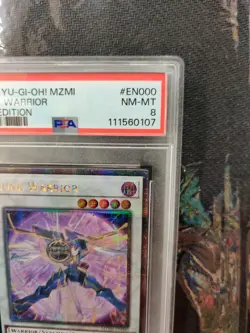 junk warrior quarter century 2024 Yu-Gi-Oh! Mzmi-en000 PSA 8 Graded 1st Edition - Image 2