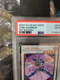 junk warrior quarter century 2024 Yu-Gi-Oh! Mzmi-en000 PSA 8 Graded 1st Edition - Image 3