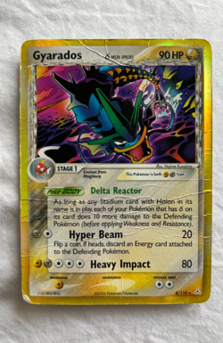 2006 Pokemon TCG EX Holon Phantoms Delta Species Gyarados #8/110 - HP/DMG - Image 1