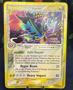 Rare 2006 Pokemon TCG EX Holon Phantoms Delta Species Gyarados #8/110 - HP/DMG - Image 1