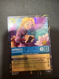 Rapunzel - Appreciative Artist 1 Disney Lorcana Promo Cards Holo, EPCOT FARTS - Image 1