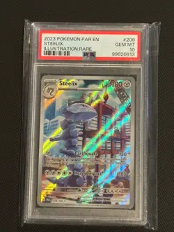 Steelix Pokemon TCG Paradox Rift Illustration Psa 10 208/182 - Image 1