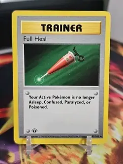 LP Pokemon 1st Edition Shadowless Full Heal 82/102 Base Set - Image 1
