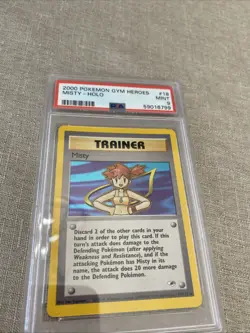 Pokemon TCG Misty Gym Heroes Holo Rare Card #18/132 NM Condition - Image 1