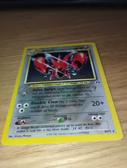 Pokemon TCG Scizor Neo Discovery 10/75 Unlimited Rare Holo - Image 2