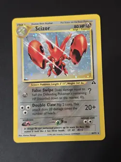 Scizor 10/75 - Neo Discovery Unlimited Holo Rare Vintage Pokemon TCG - LP - Image 1