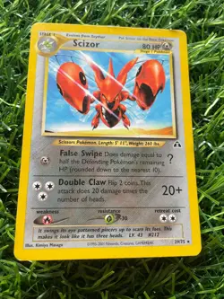 Scizor - 29/75 - Pokemon Neo Discovery Unlimited Rare Card LP - Image 1
