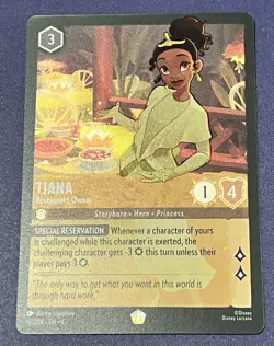 Disney Lorcana -Tiana Restaurant Owner, Legendary Foil - Azurite Sea 16/204 - Image 4