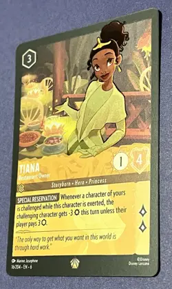 Disney Lorcana -Tiana Restaurant Owner, Legendary Foil - Azurite Sea 16/204 - Image 5