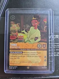 Disney Lorcana TCG Tiana Restaurant Owner Legendary Foil Azurite Sea, #16/204 - Image 1