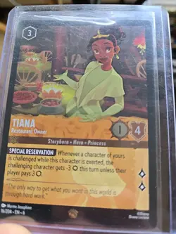 Disney Lorcana TCG Tiana Restaurant Owner Legendary Foil Azurite Sea, #16/204 - Image 2