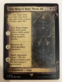 One Ring to Rule Them All (Showcase Scrolls) -Regular Near Mint 0553 MTG - Image 1