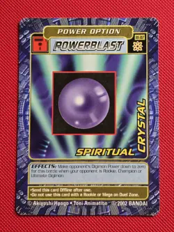 Spiritual Crystal Bo-307 Digimon Digi-Battle Card Series 6 CREASE - Image 1