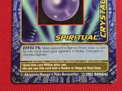 Spiritual Crystal Bo-307 Digimon Digi-Battle Card Series 6 CREASE - Image 4