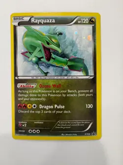 Pokemon TCG Basic Rayquaza XY64 Holo XY Black Star Promo Card - Image 1