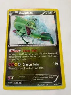 Pokemon TCG Basic Rayquaza XY64 Holo XY Black Star Promo Card - Image 2
