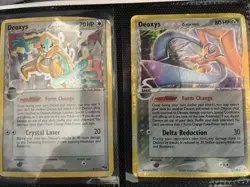 Pokemon TCG Deoxys Delta Species Holo Cards 2/17 And 4/110 - Image 1