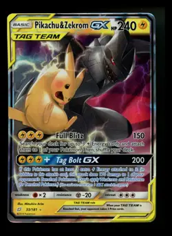 Pikachu & Zekrom GX 33/181 Team Up 2019 Tag Team Pokemon Card TCG - Image 1