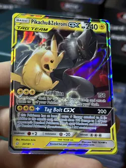 Pikachu & Zekrom GX 33/181 Team Up 2019 Tag Team Pokemon Card TCG - Image 5