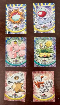Lot of 6 cards. 2000 Topps Series 2 Pokemon Blue Logo TV Animation Edition - Image 2