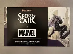 MTG Secret Lair x Marvel's Spider-Man Villainous Plots Rainbow Foil Magic SEALED - Image 1