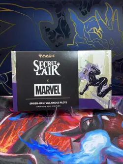 MTG Secret Lair x Marvel's Spider-Man Villainous Plots Rainbow Foil Magic SEALED - Image 1