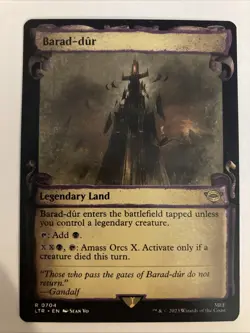 Barad Dur Legendary Land Showcase Scroll 0704 | LTR The Lord of the Rings | MTG - Image 1