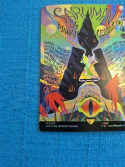 MTG Saruman of Many Colors POSTER FOIL #743 LOTR Lord of the Rings Magic - Image 3