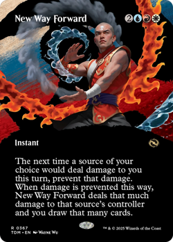 New Way Forward (Borderless) [Tarkir: Dragonstorm] Magic MTG - Image 1